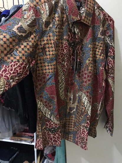 Odza Kemeja Batik Pria Lengan Panjang Baju Pria Batik Modern Populer Prayata