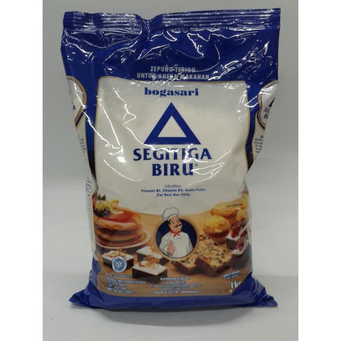 

TEPUNG TERIGU BOGA SARI CAP SEGI TIGA BIRU PREMIUM 1KG