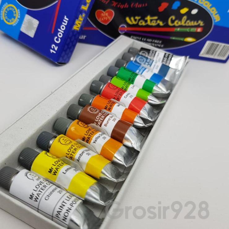 

Real produk--Cat Air / Water Colour Mr. Loveguitar 12 Warna Besar No 120