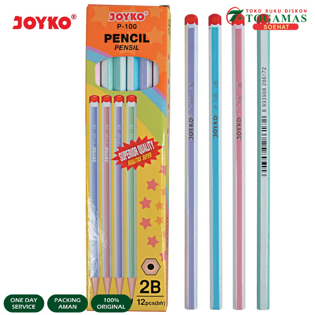 

Pencil / Pensil Joyko P-100 / 2B / 1 BOX 12 PCS