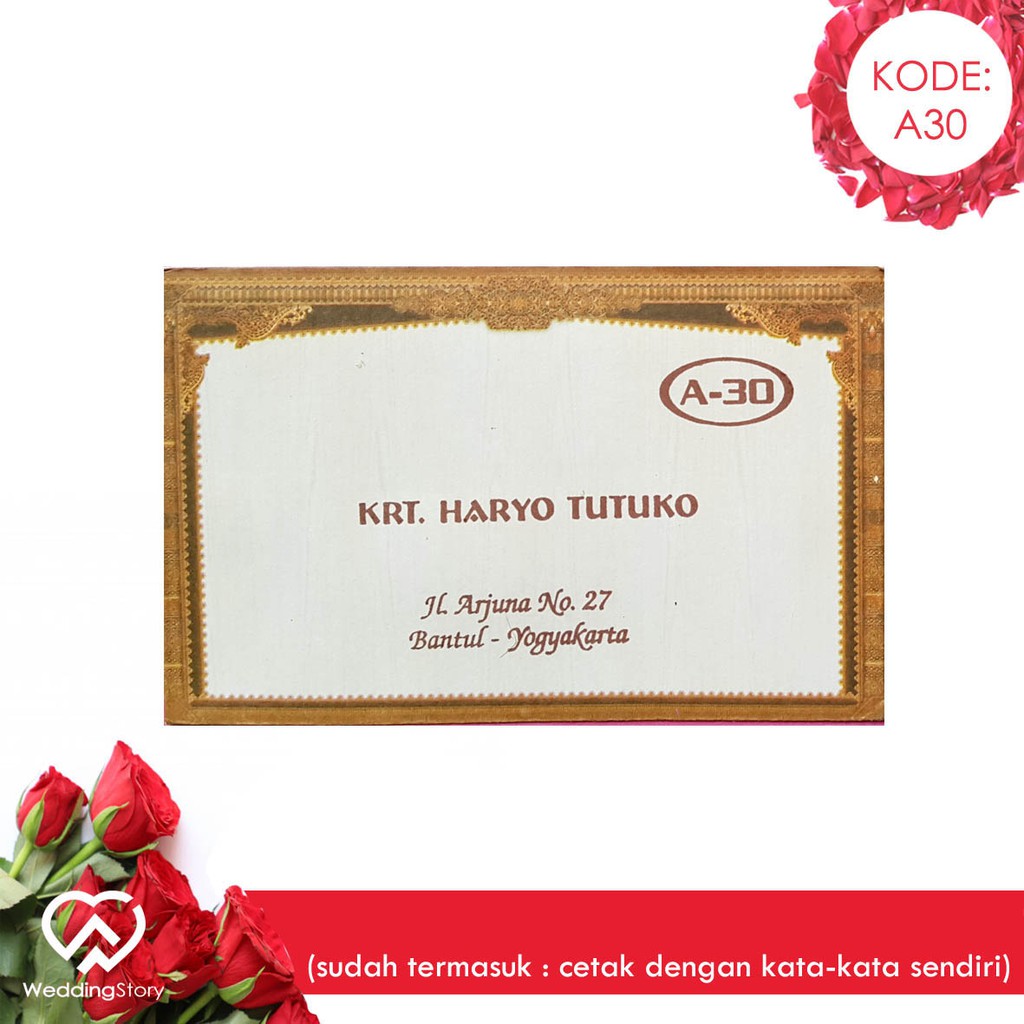 

Amplop Etnik A 30 isi 50 (Termasuk Cetak Custom Tulisan) Harga Murah