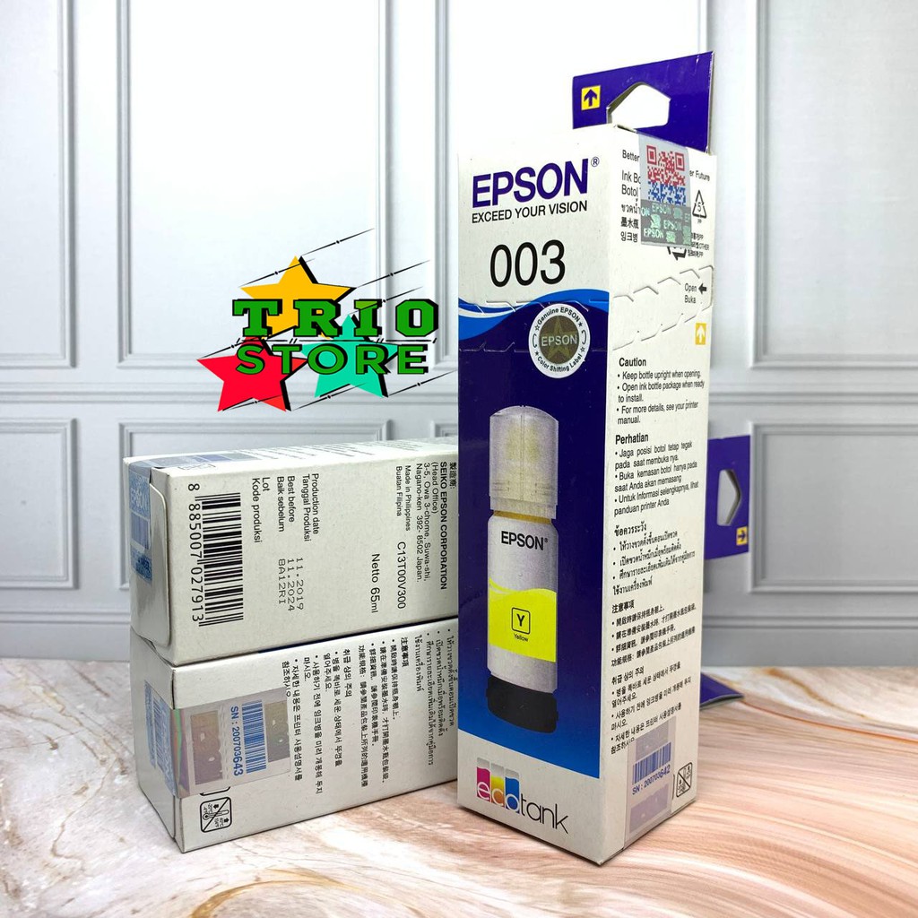 Tinta Epson 003 For L3110 L3150 L1110-Yellow/Kuning