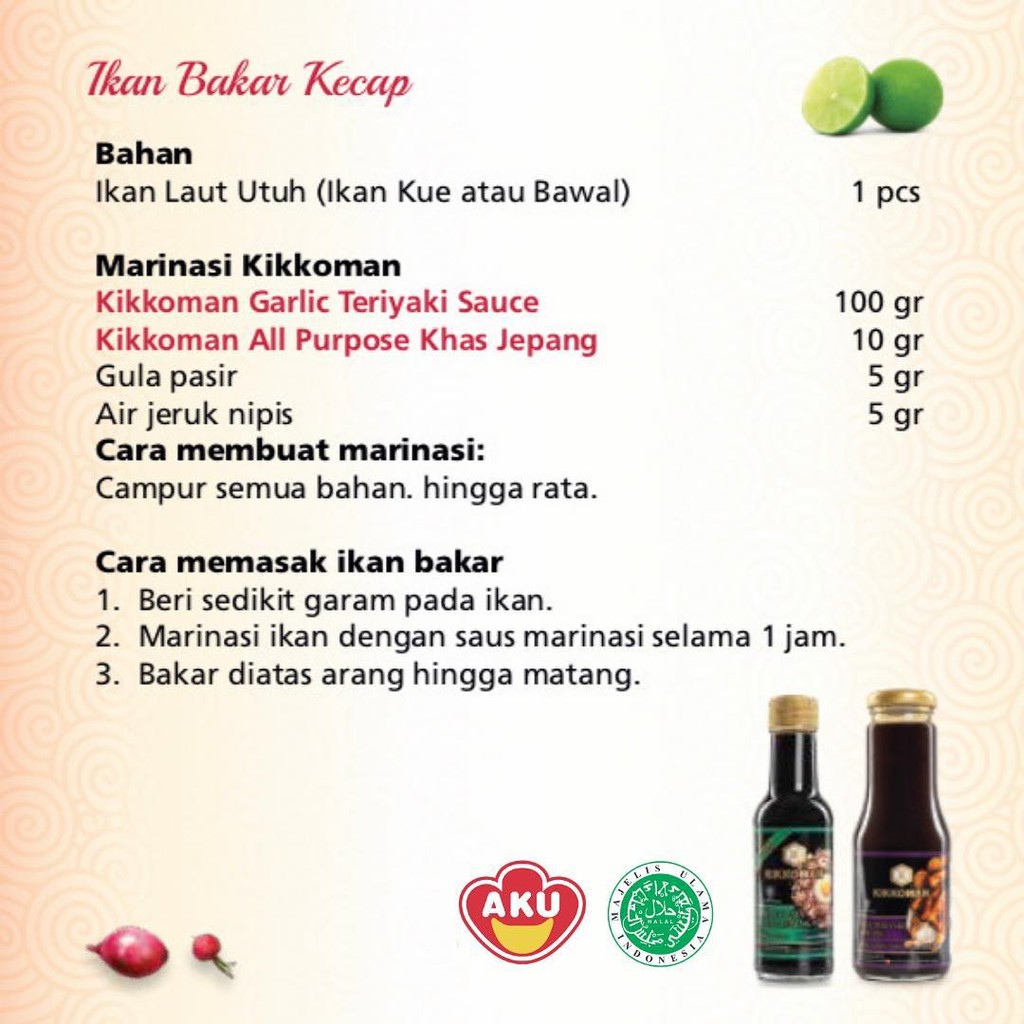 Kikkoman Garlic Teriyaki Sauce HALAL 5L – Saus Teriyaki Bawang