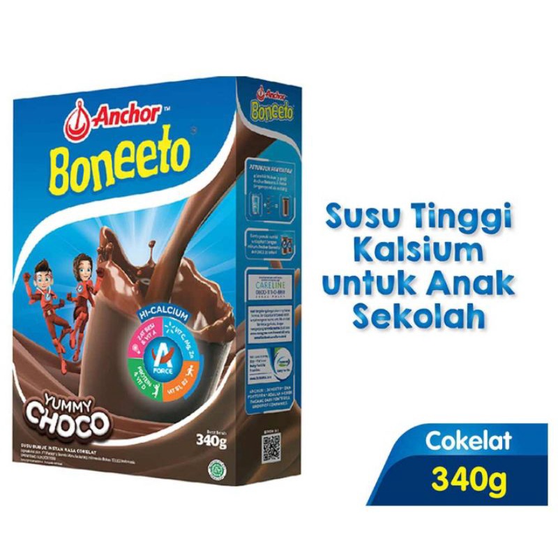 

Anchor Susu Bubuk Anak Boneeto Yummy Choco Cokelat Coklat Chocolate 340 g