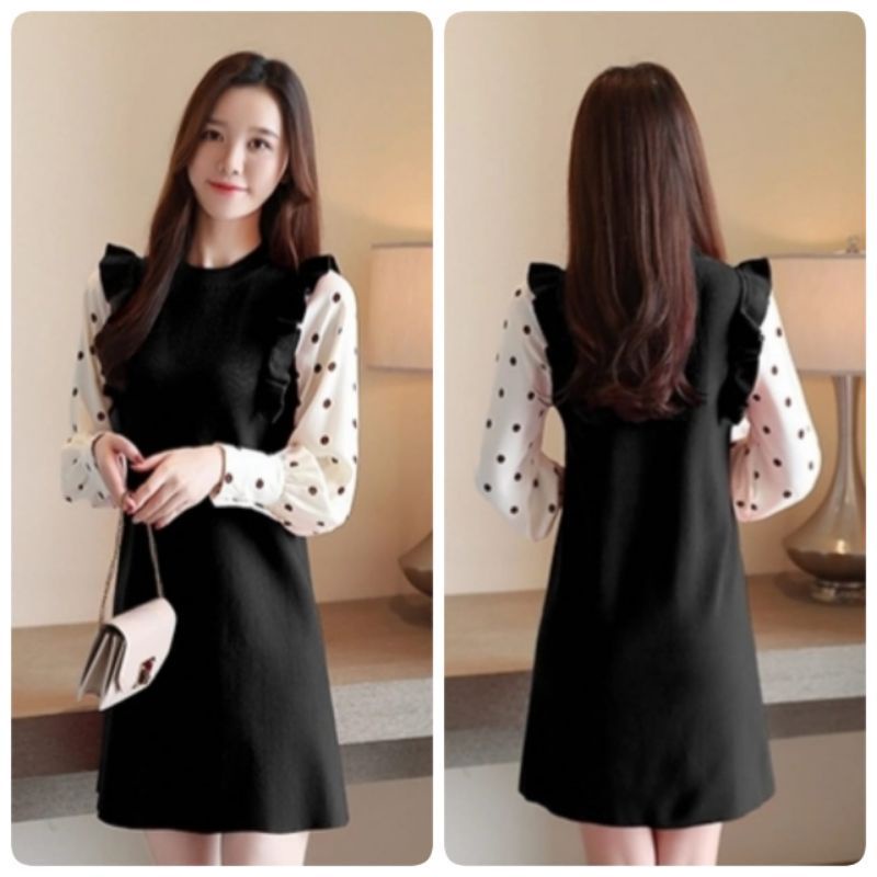 MDLV ~ 0478 PEVITA KNIT DRESS KOREA STYLE DRESS RAJUT CANTIK DRESS RAJUT PREMIUM FASHION IMPORT