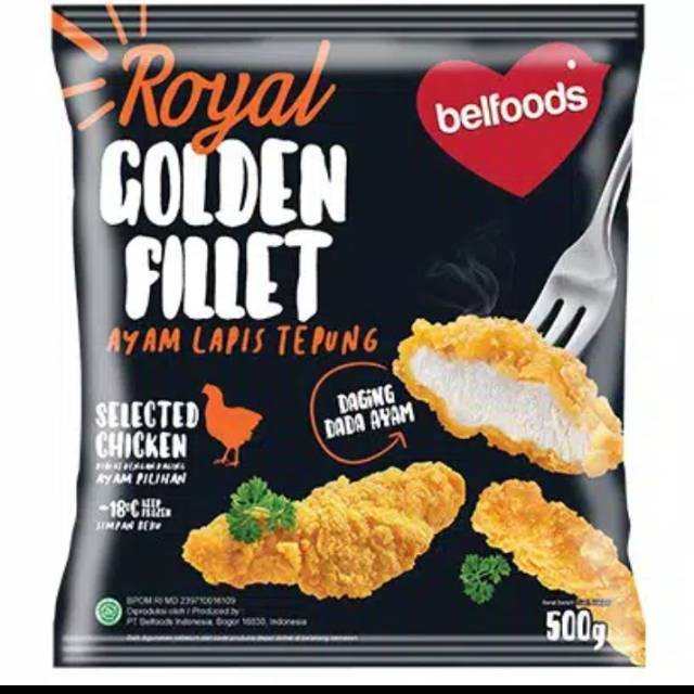 

Belfoods royal golden fillet 500 gram