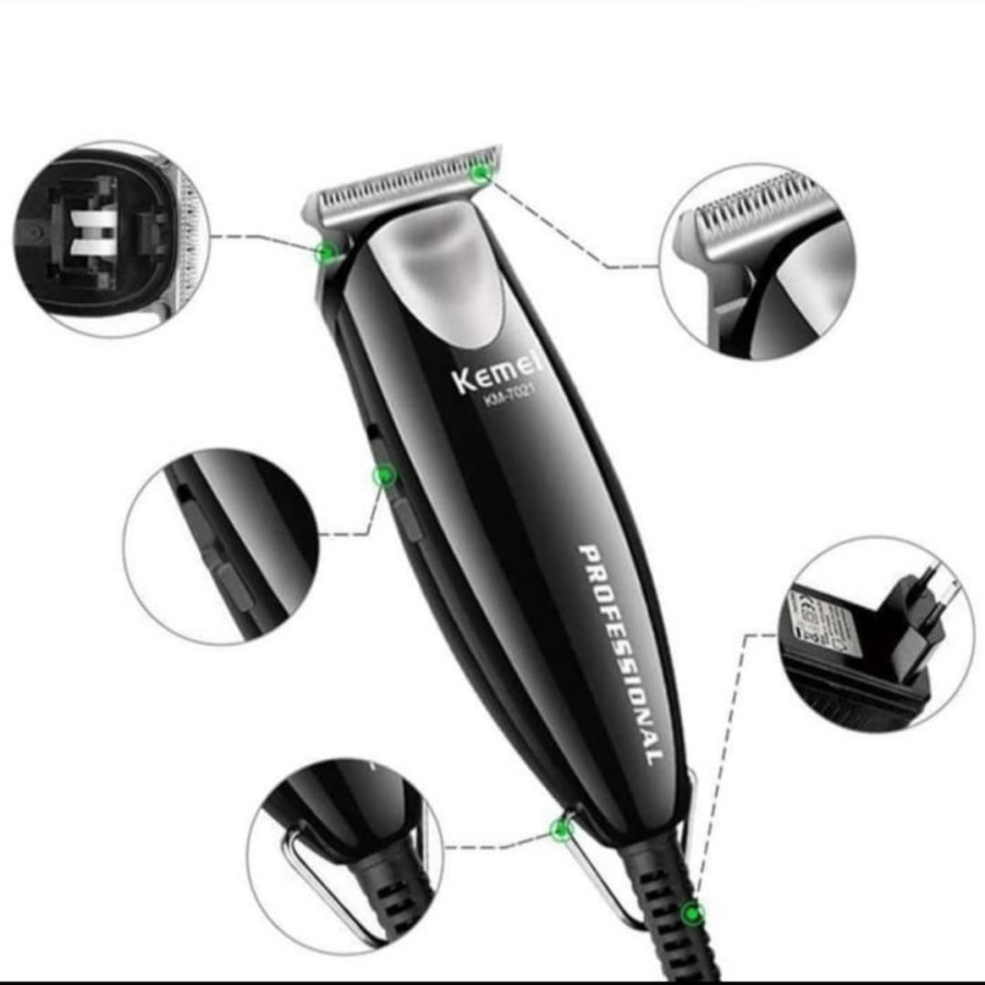 Alat Potong Rambut Kemei 7021 - Hair Clipper Kemei Km-7021