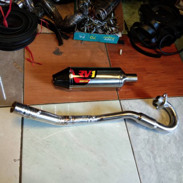 Knalpot Klx150 Crf150 RV-1 fullsystem klx150 crf150