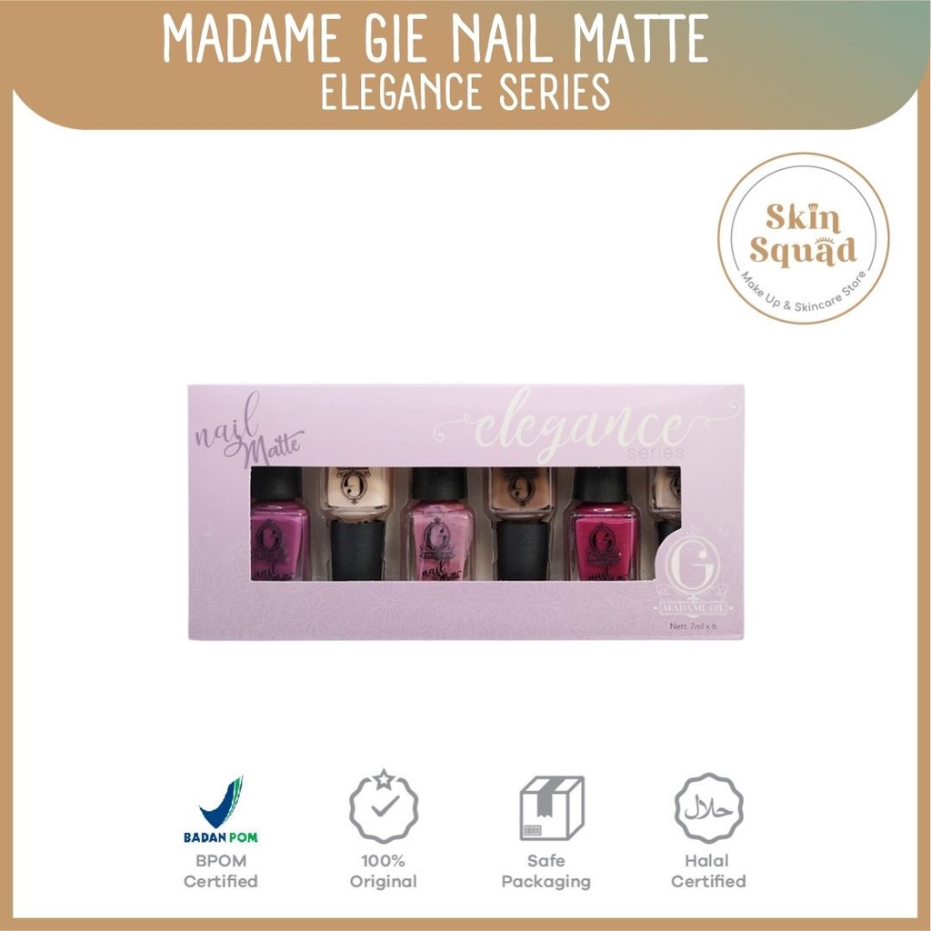 Madame Gie Nail Matte Elegance Series / Nail Matte / Cat Kuku / Kutek Kuku