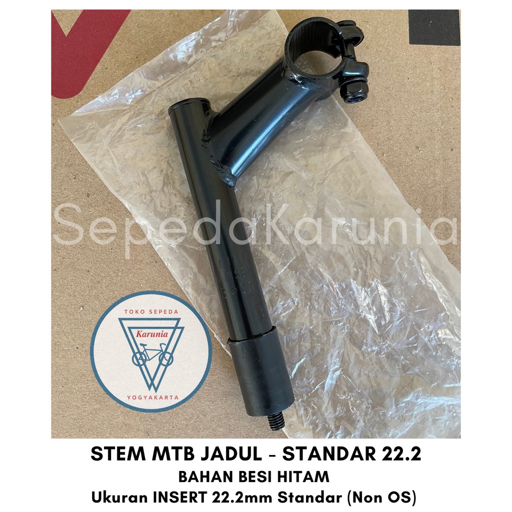 Stem Stang Sepeda Federal MTB Jadul Lama Klasik Hitam - Untuk Stang Standar Jadul 22.2