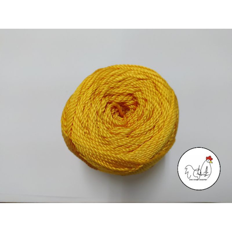 Benang Rajut Polyester - Kuning Pepaya