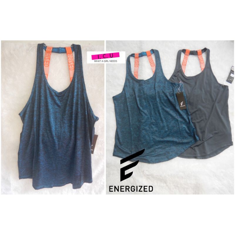 Tanktop Sport Kaos Tank Top Pakaian Olahraga Wanita Activewear Original Energized by Pierre Cardin 8