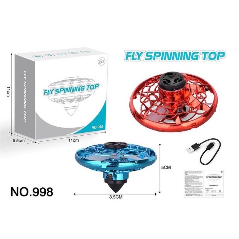 Flynova spinning top Alike mini fidget spinner fly spinning gangsing terbang mainan ufo terbang