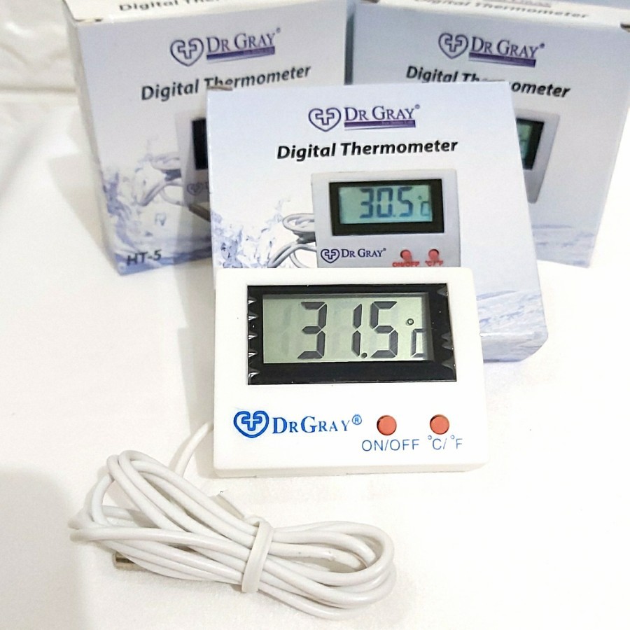 Aquarium Termometer digital  /kulkas/Rumah kaca Termometer Digital Dr.Gray - HT5