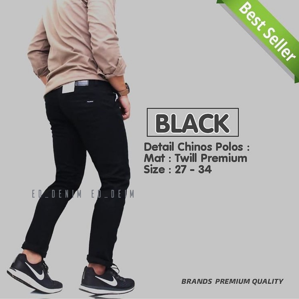 Celana Chino Pants Panjang Pria Slim Fit Katun Strecth  Premium