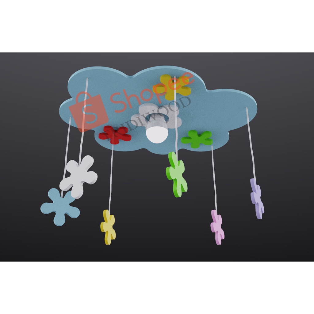 LAMPU HIAS / LAMPU GANTUNG / LAMPU PLAFON LAMPU AWAN PLUS BUNGA
