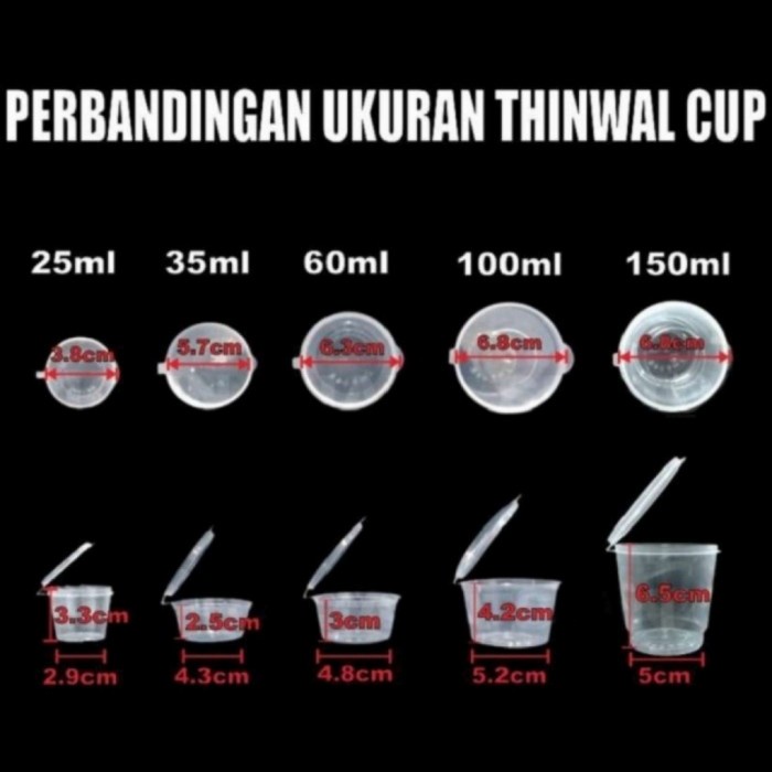 GHM THINWALL CUP 100ML 100 ML THIN WALL PUDING AGAR SERBAGUNA 50 PC GROSIR