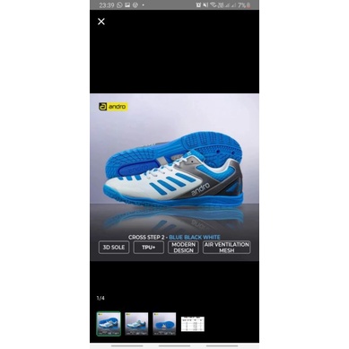 SepatuAndroCrossStep2BlueBlackWhite