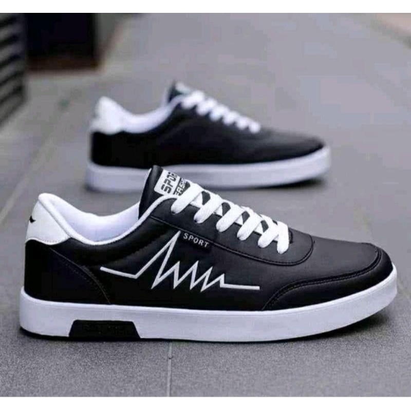 sneckers trend terlaris motif garis jigjak ase 02-1