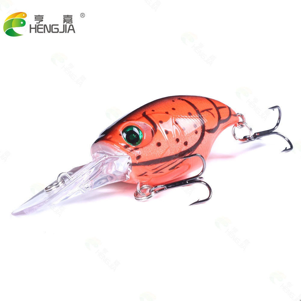 HENGJIA 10PCS 7.5CM 11G Floating crankbait hard Bait tackle artificial lures swimbait fish wobbler