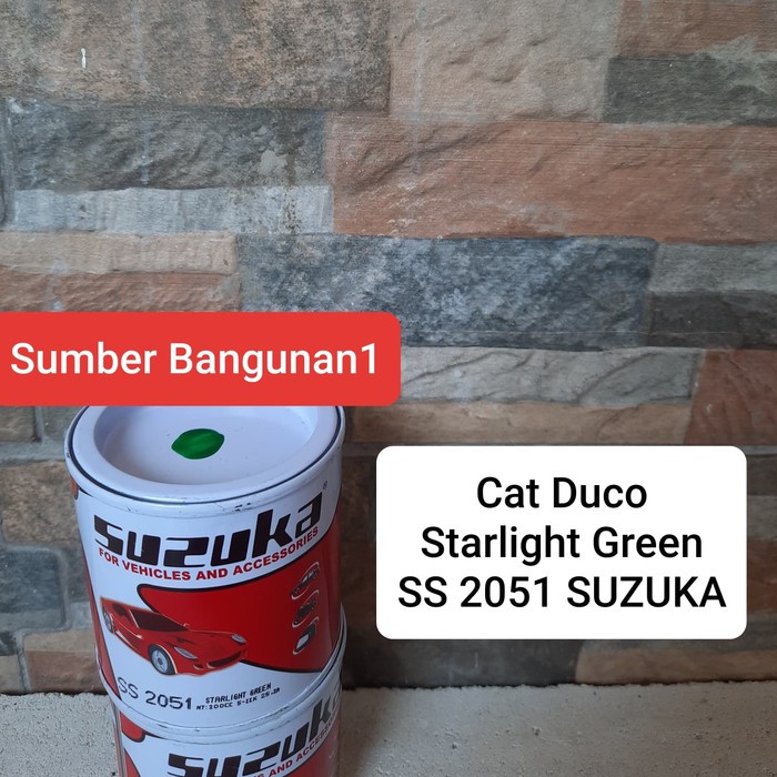 Cat Duco hijau metalic starlight green suzuka SS 2051 cat besi otomotif motor mobil