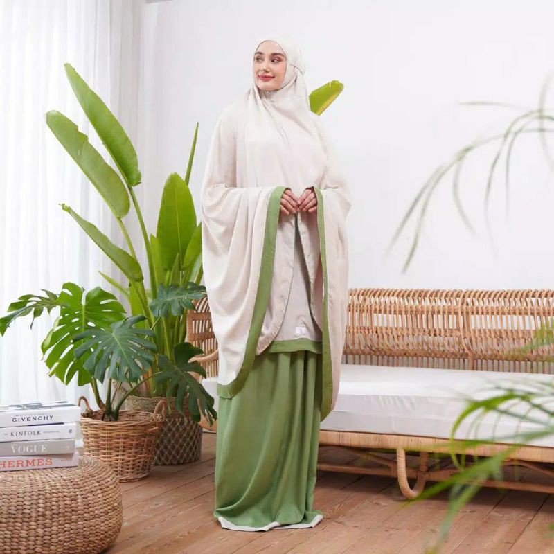 Mukena Bali Salwa Two Tone Jumbo Size