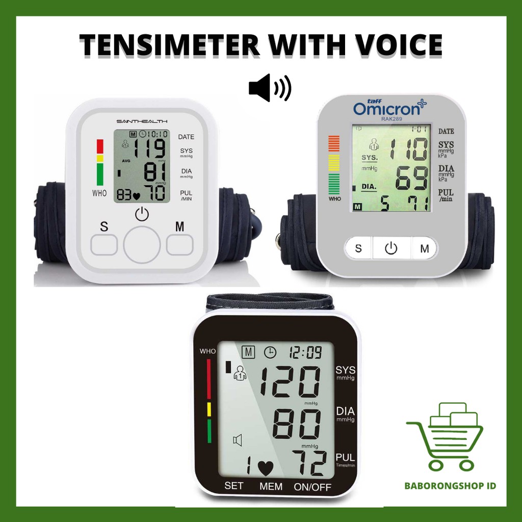 Tensimeter Digital Alat Pengukur Tekanan Darah Blood Pressure Monitor