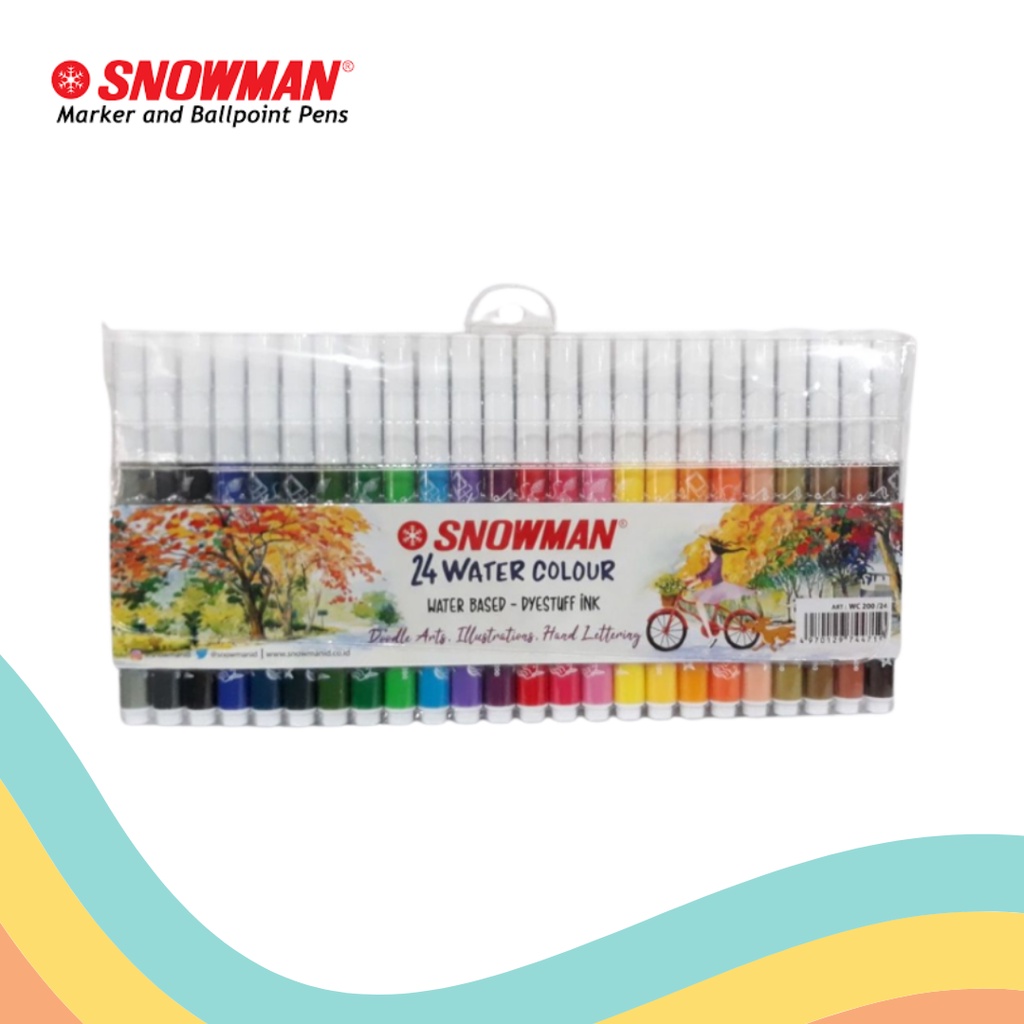 

SPIDOL 24 WARNA SNOWMAN WATER COLOUR (1 PCS)