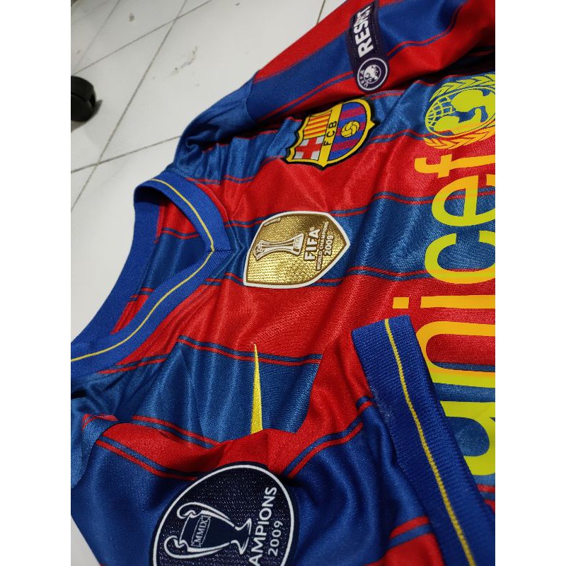 jersey classic barcelona 2009 2010 full patch wcc ucl