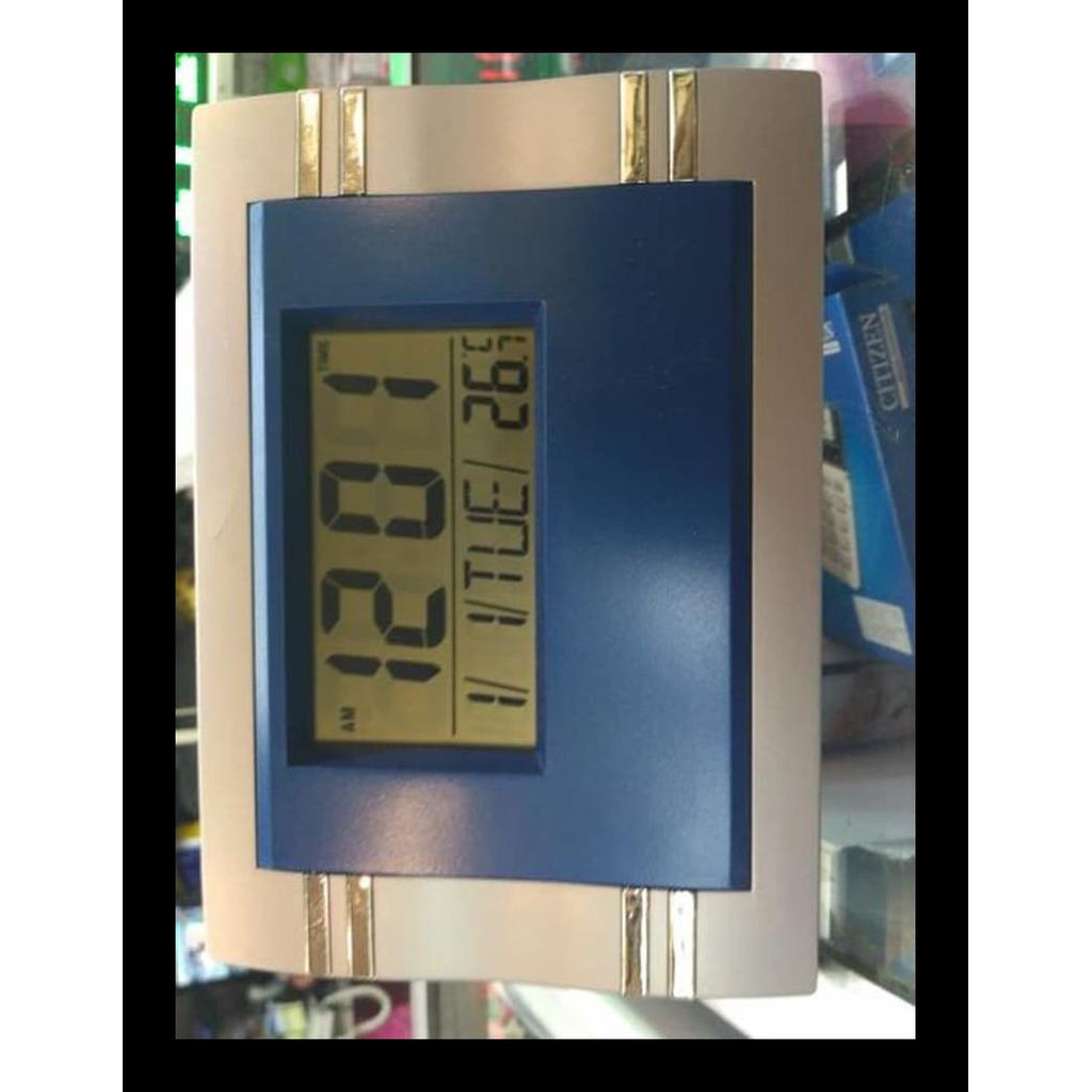 TERBARU JAM DINDING DIGITAL LED MEJA & DINDING / JAM DINDING DIGITAL LED ORI - BIRU DEKORASI