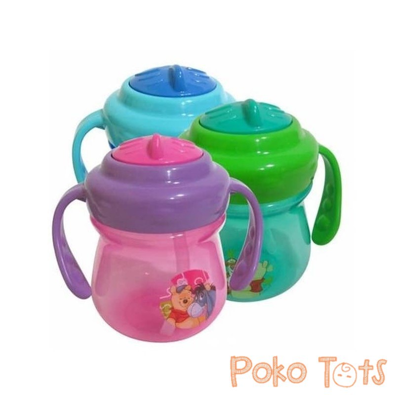 Disney Baby Training Cup Straw Bottle Botol Minum Sedotan Training Anak 300ml