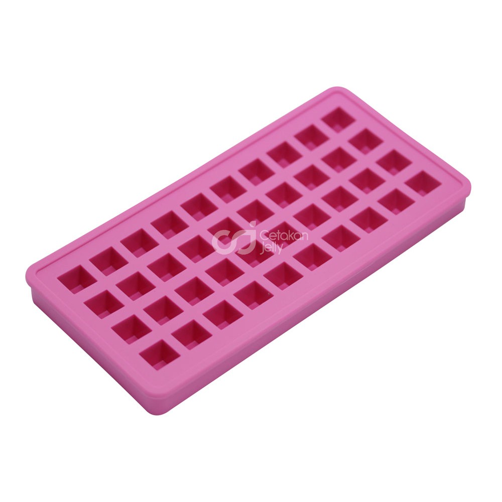 CJ Cetakan Coklat Puding Box 1.7x1.7x1.7cm 40 cav Silikon
