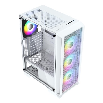 Casing INFINITY NEBULA V4 WHITE Tempered Glass - ATX, mATX Gaming Case