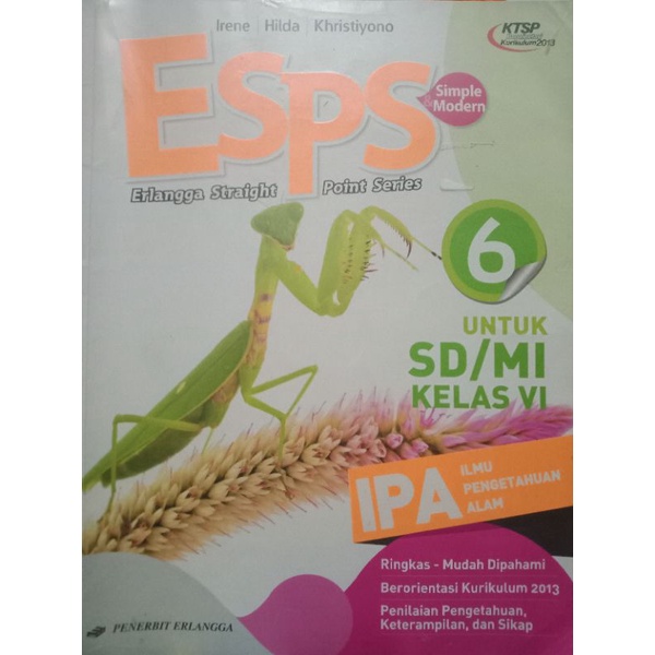 Buku IPA ESPS kelas 6 KTSP 2013