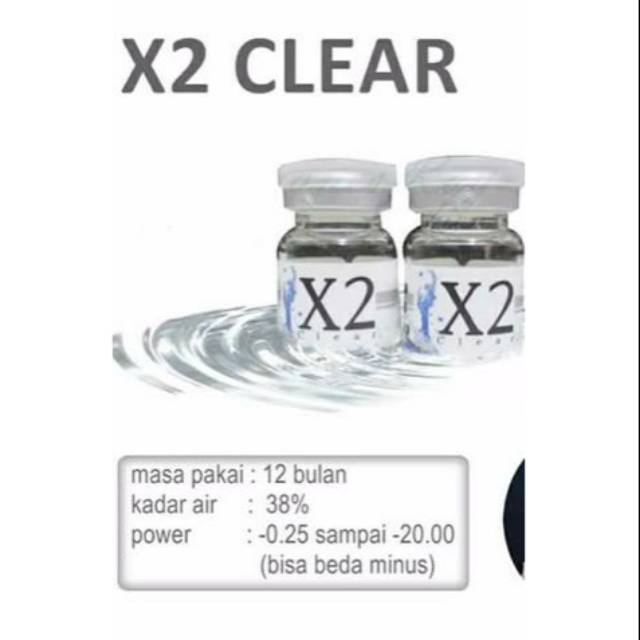 Softlens X2 Clear - Soflen X2 Bening - Softlense Bening Minus - Soflens Bening - Soflen Minus Murah