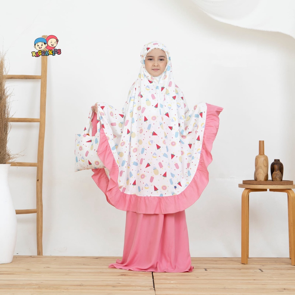 MUKENA ANAK PREMIUM MUKENA BAHAN RAYON  RAGGAKIDS