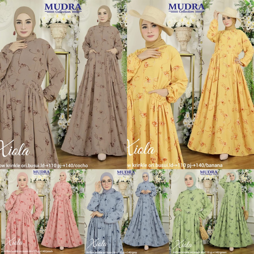GAMIS PESTA XIOLA DRESS ORI BY MUDRA HIJAB