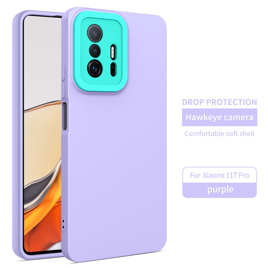 Soft Case Xiaomi Mi 11T / Pro Redmi Note 11 Redmi Note 11 Pro 4G 5G Hawk eye Eagle Eye Protection Frame Camera Series Case Silicone Candy Macaron