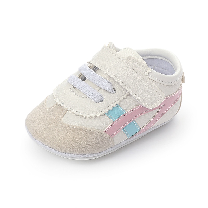 Sepatu Bayi Prewalker Perempuan Umur 0 - 12 Bulan Sepatu Sneakers Anak Bayi Perempuan Baby Prewaker Shoes Cewek Murah Umur 0 - 14 Bulan, umur 1 Tahun 0 - 6 Bulan Pink Biru AK 06