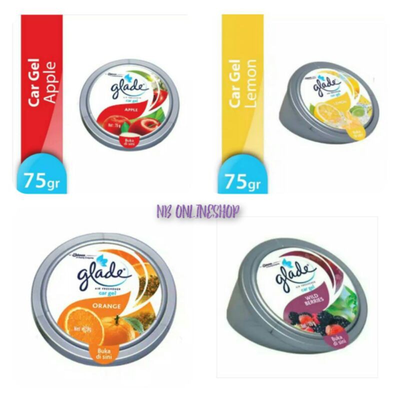 Glade Air Freshener Car Gel 75 Gr