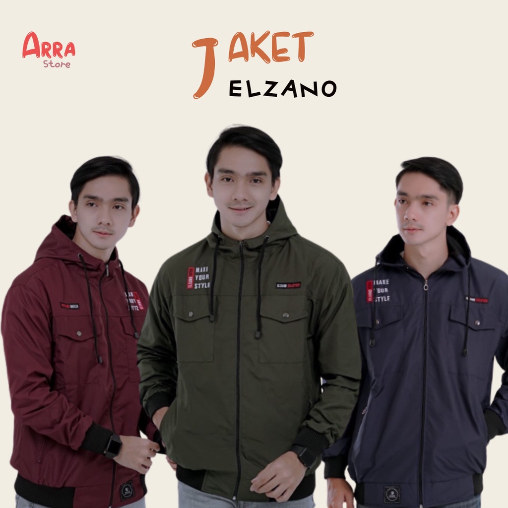 Jaket Parasut Elzano Semi Parka Pria Wanita