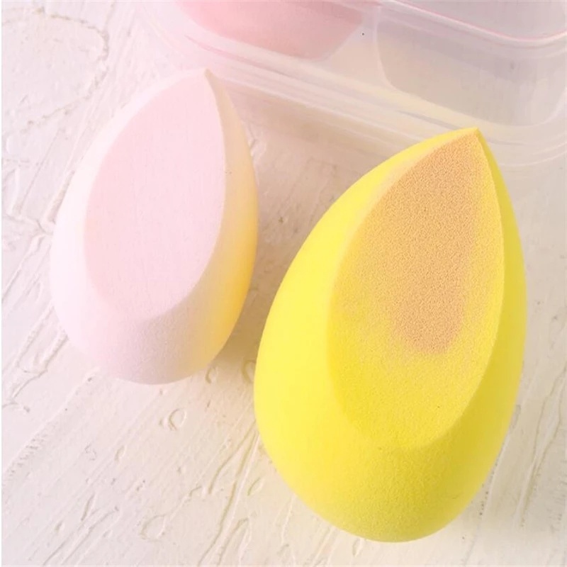 [4 Pcs Set Random Colors  Makeup Sponge Blender] [Latex-Free Foundation Blending Sponge] [Cosmetic Puff For Applying Powder,Cream,Liquid]