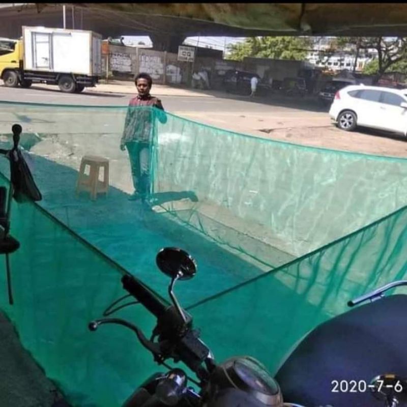 keramba ikan waring hitam 6x4x1