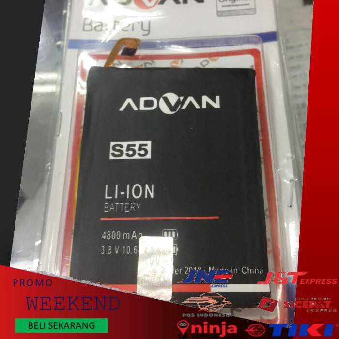 BATERAI ADVAN S55 4800MAH DOUBLE POWER ADVAN
