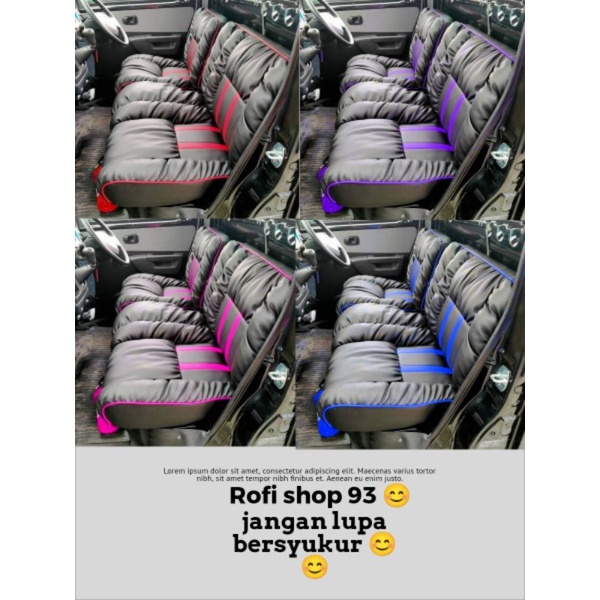 Sarung jok mobil model variasi wajik Sofa L300. Gandmax. Newcarry