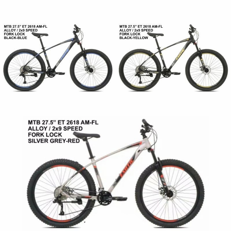 Sepeda Mtb 27.5 Pasific exotic aviator 2612 am fl