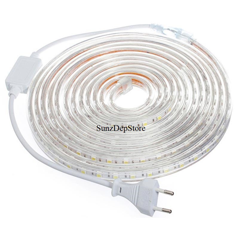 Lampu LED STRIP SELANG 3528 2835 10M 220v 10 M METER 5050 OUTDOOR RGB