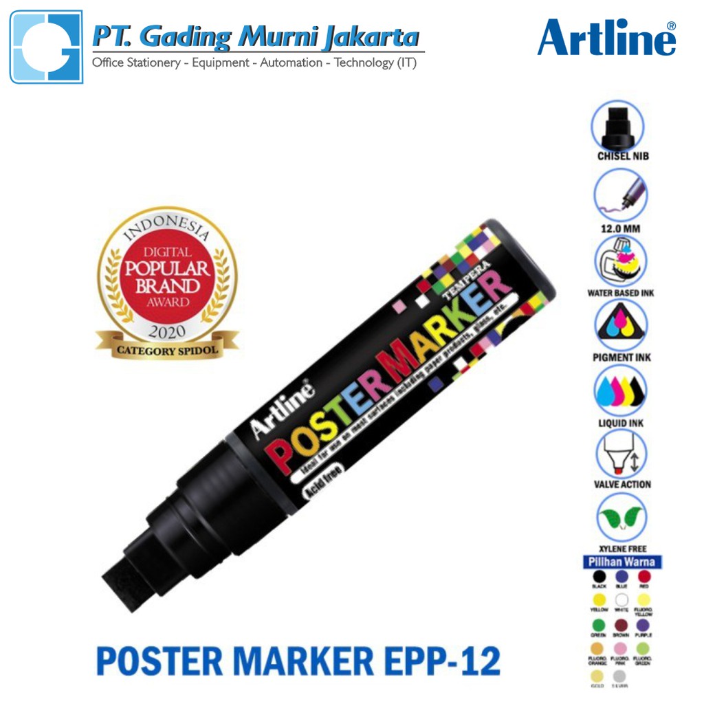 

SPIDOL POSTER MARKER ARTLINE EPP 12