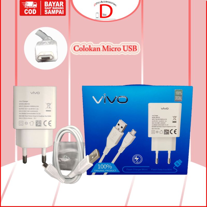 Charger Vivo Original 100% V11, V11 Pro, V15, V15 Pro, Y12, Y15, Y17, Y19  Support Fast Charging