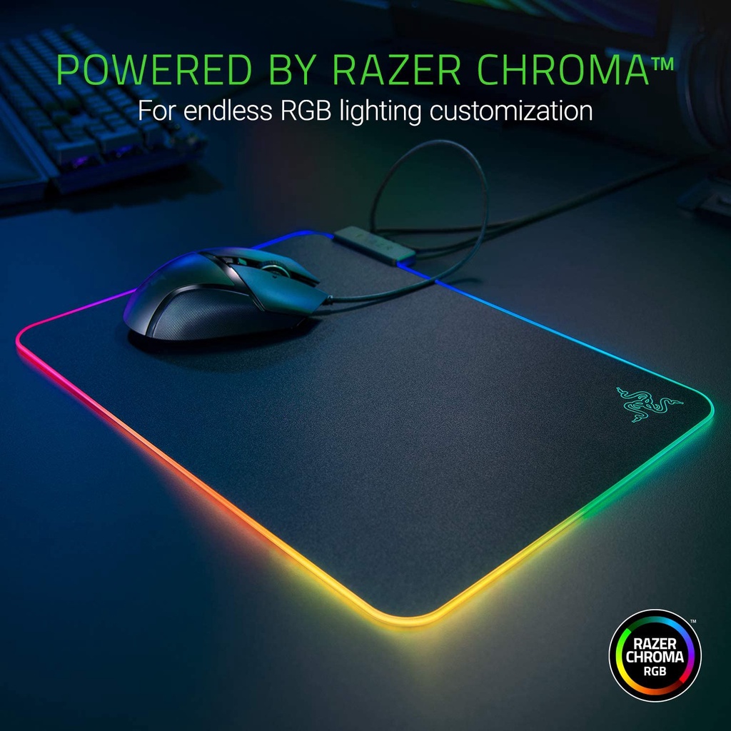 Razer Firefly V2 Hard RGB Mouse Pad Micro-textured Surface Mouse Mat